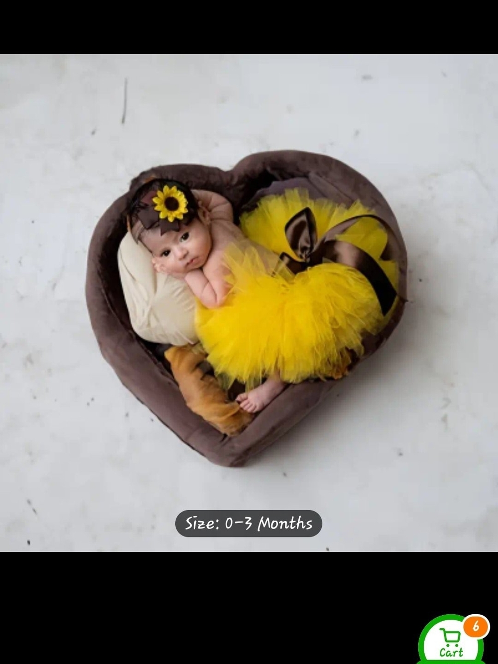 Yellow Baby Tutu Dress with Sunflower Headband - Kids Accessories